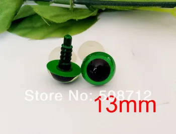 

Free ship!!50pair green color Safety Eyes / Plastic Eyes With Washers-- 13mm