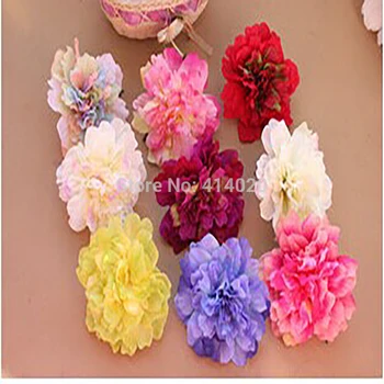 

100Pcs/bag 12CM Big Size Artificial Flowers Rose Wedding Decoration Headwear Cap Clothes Diy Flower Head