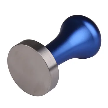 

High Quality Blue Stainless Steel Coffee Tamper Machine 51mm 57.5mm 58mm Flat Base Espresso Press Makers Kitchen gadgets Tampers