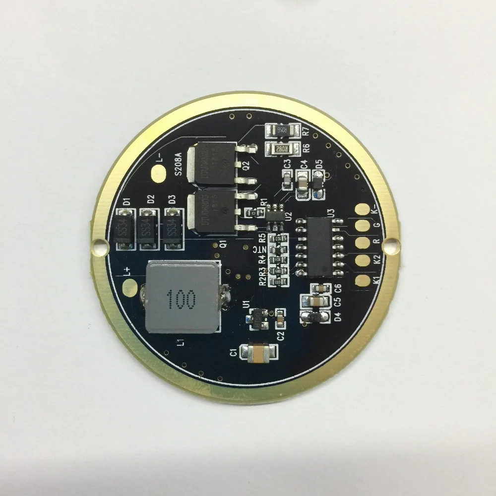

Haikelite MT07S flashlight drive PCB of Flashlight Drive Board Circuit 46mm
