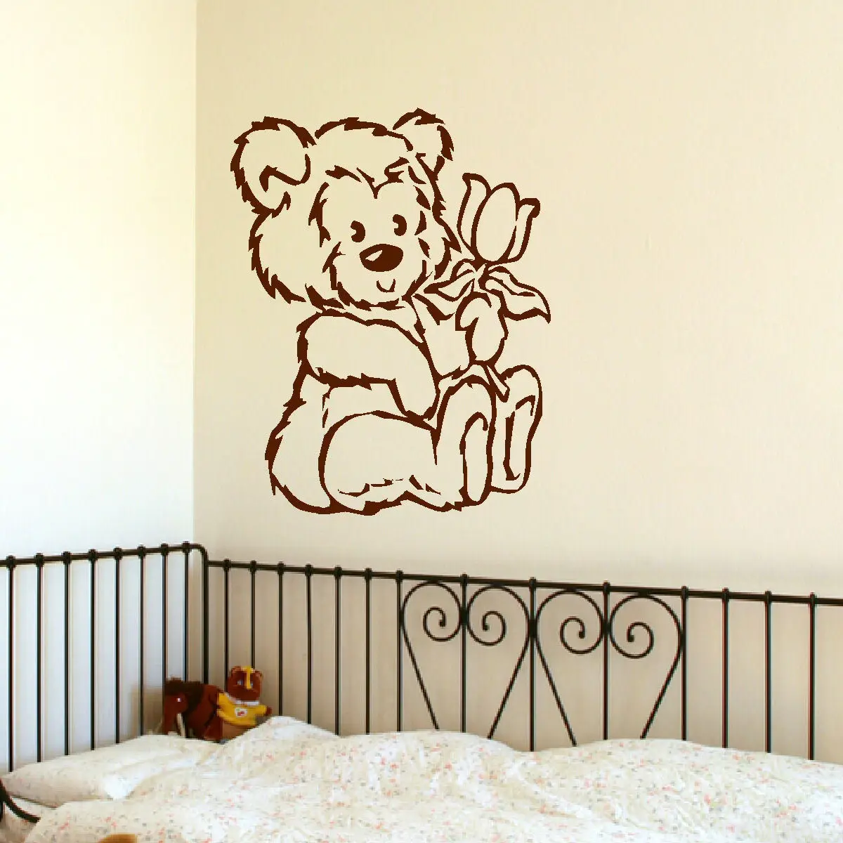 LARGE NURSERY TEDDY BEAR BABY WALL ART MURAL STENCIL STICKER TRANSFER POSTER