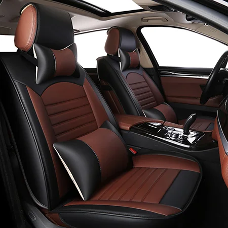 Brown Comfortable Высокое качество из искусственной кожи чехол для сидения автомобиля для volvo 850 s40 s60 s80 s80l v40 v50 v60 v70 xc60 xc70 xc90 2010 2009 2008 2007 - Название цвета: Brown Comfortable