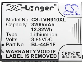 

Cameron Sino 3200mAh Battery BL-44E1F for LG F800,H910,H915,H918,H990,K10 Pro 2017,LS777,LS997,LV3, M153,US996,V20,VS995