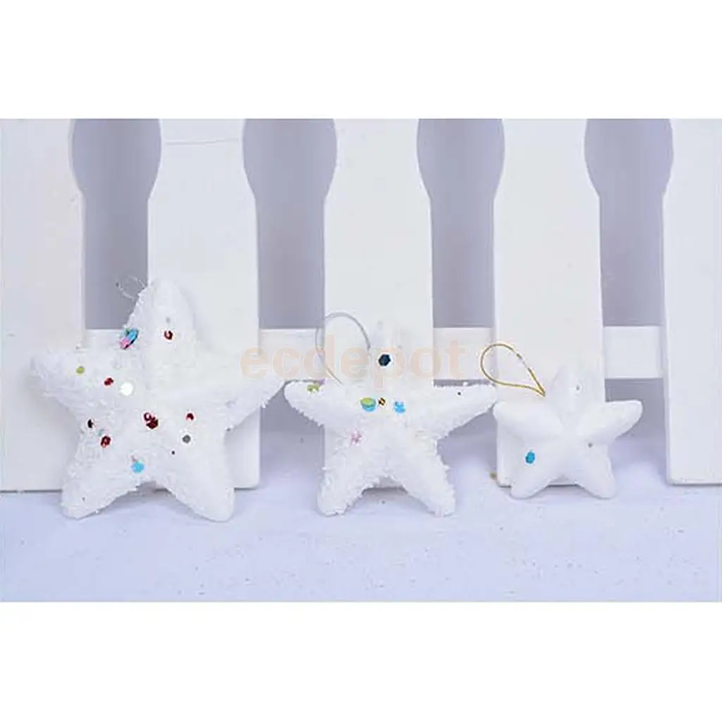 30 Pieces Star Shape Polystyrene Styrofoam Foam for Model Making DIY Christmas Ornament Decorations Modeling Craft 5cm