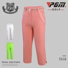 Pgm/брюки для гольфа для девочек-подростков дышащие эластичные шорты летние быстросохнущие укороченные шорты для девочек брюки AA51880
