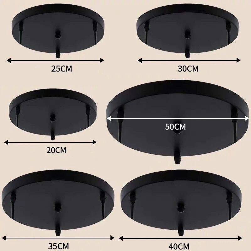Люстра Потолочная пластина Подвесная лампа база круглый длинный потолок основа навес DIY подвесные аксессуары для освещения