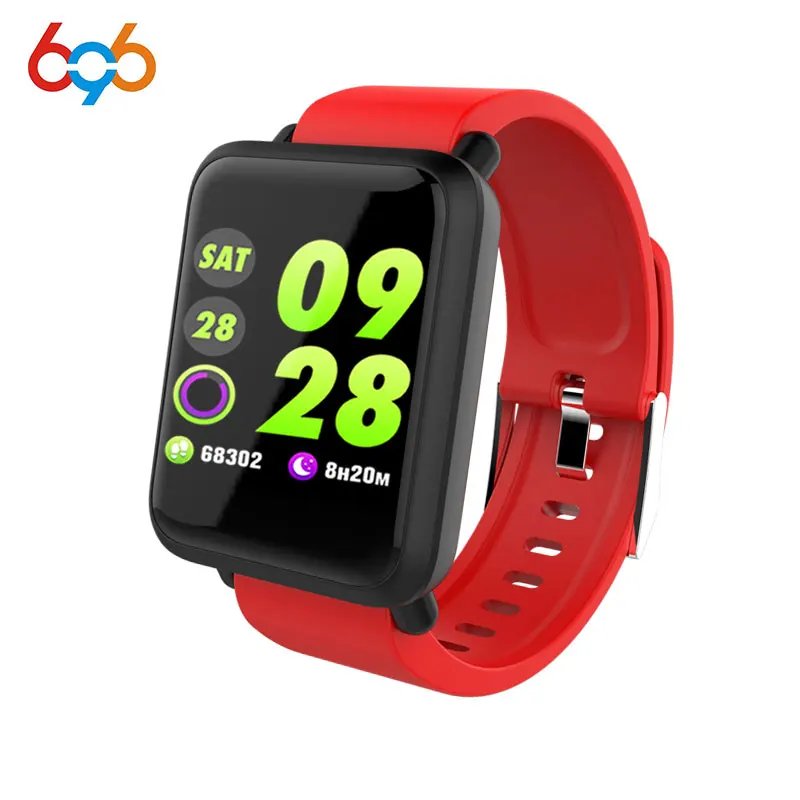 696 M28 Pedometre Smart Wristband Vibrating Alarm Clock IP67 Waterproof circular men women Smart band