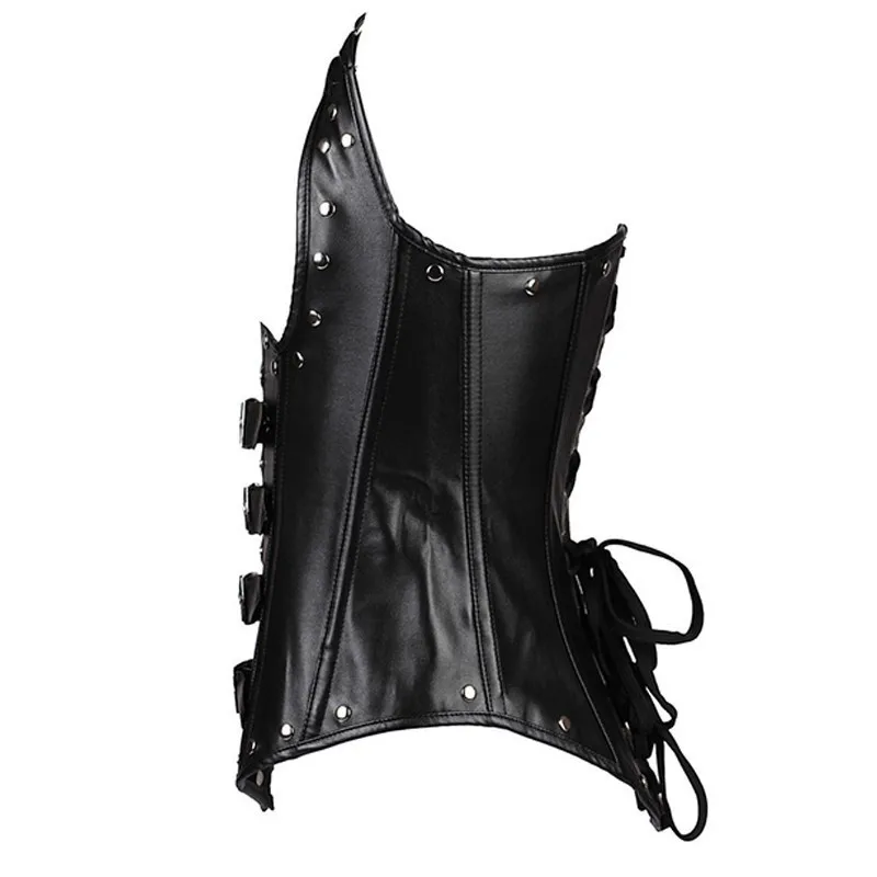 BEONLEMA-Black-Red-Corset-Steampunk-Accessories-Metal-Buckle-Belt-Lace-Tight-Up-Underbust-Gorset-Faux-Leather (1)_ copy