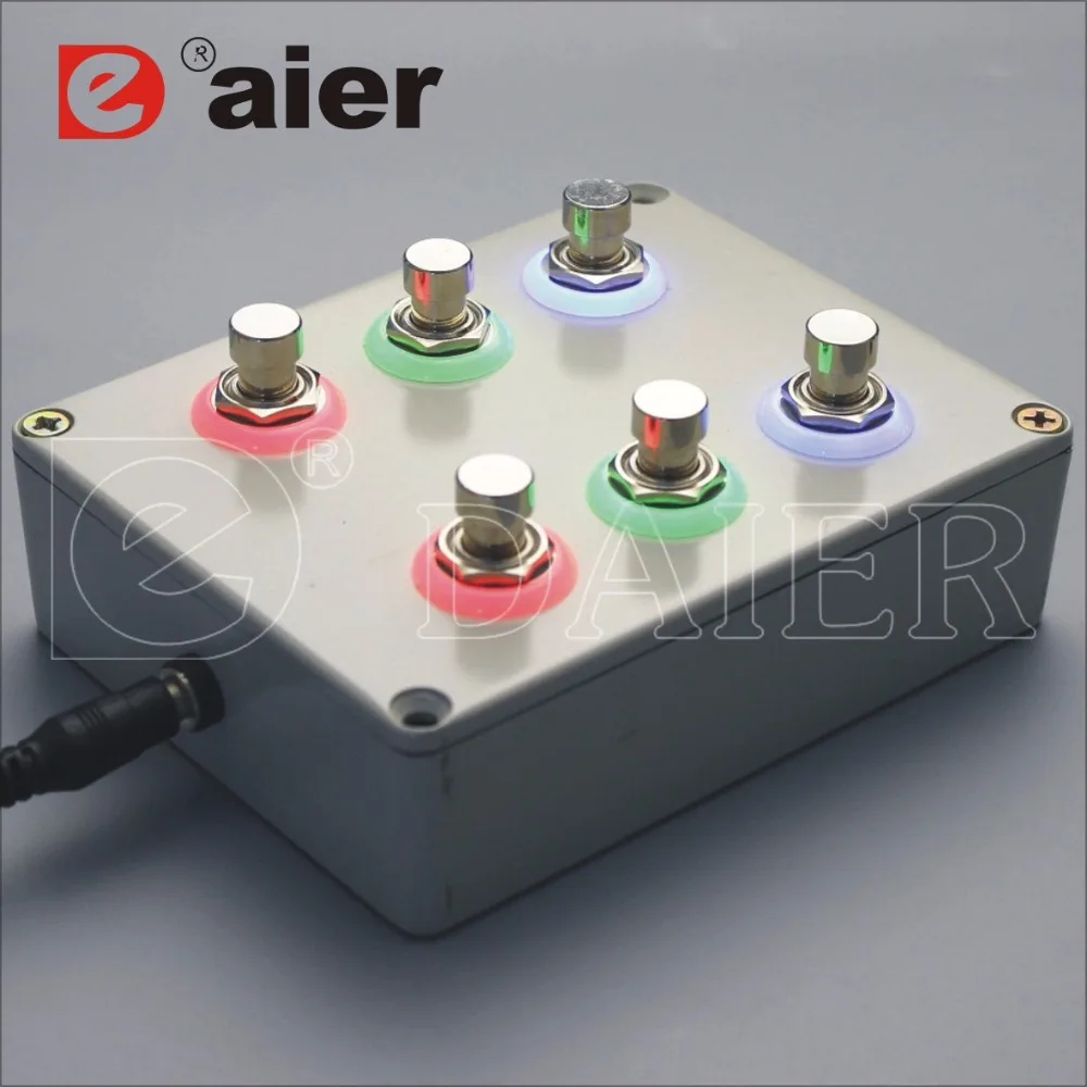 

PBS-24-302-N1 with single-color LED 3PDT hot sell electric guitar part effect illuminated pedal foot switch supplier