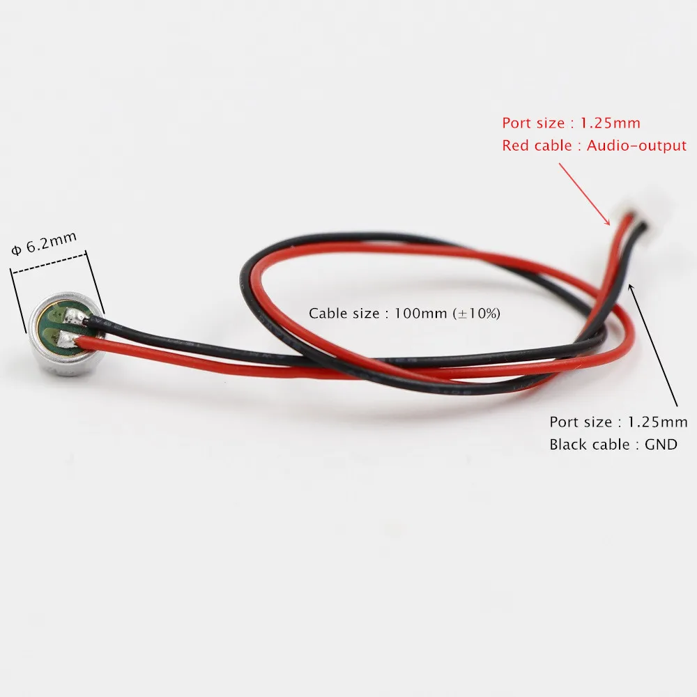 Диаметр 6,2 мм мини микрофон для камеры видеонаблюдения