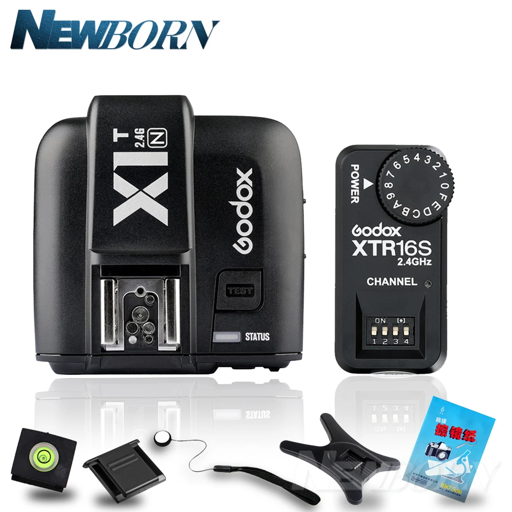 Godox X1T N TTL 2 4G беспроводной триггер для Nikon + XTR 16S флэш приемник V850 V860C V860IIC V860N V860II F