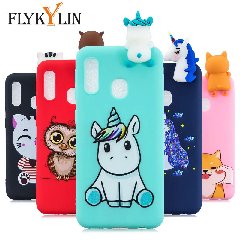 Чехол FLYKYLIN для 3D кукол и игрушек Samsung Galaxy A20E A10 A30 A40 A50 A51 A70 A71 M10 задняя крышка мягкий
