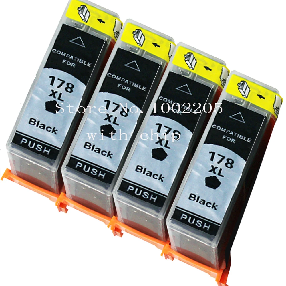 Чернила совместимые для HP 178XL черные hp 5510 5515 6510 B109a B109n B110a B209a 3070A картриджи