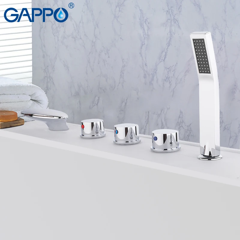 GAPPO смеситель для ванны дождевой Душ смеситель для ванной в форме водопада смеситель ручной душ для ванны душевой кран Набор robinet baignoire