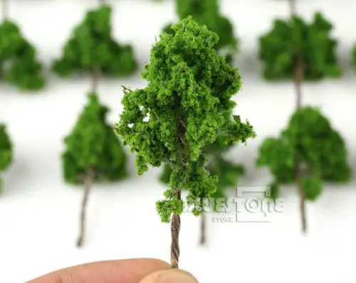 Модель дерева для железнодорожного парка 25 шт. масштаб 1:120 до 1:250|z scale|model treesho scale |