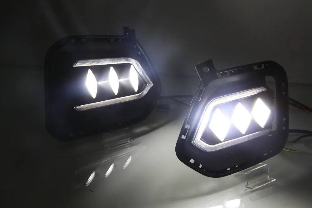 2x белый/желтый/голубого ледяного цвета 12V светодиодный дневные ходовые огни