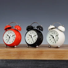 Reloj despertador creativo electrónico luminoso para niños, escritorio de noche de viaje, relojes Vintage, alarma vibratoria mecánica, temporizador Wekker 50A0080