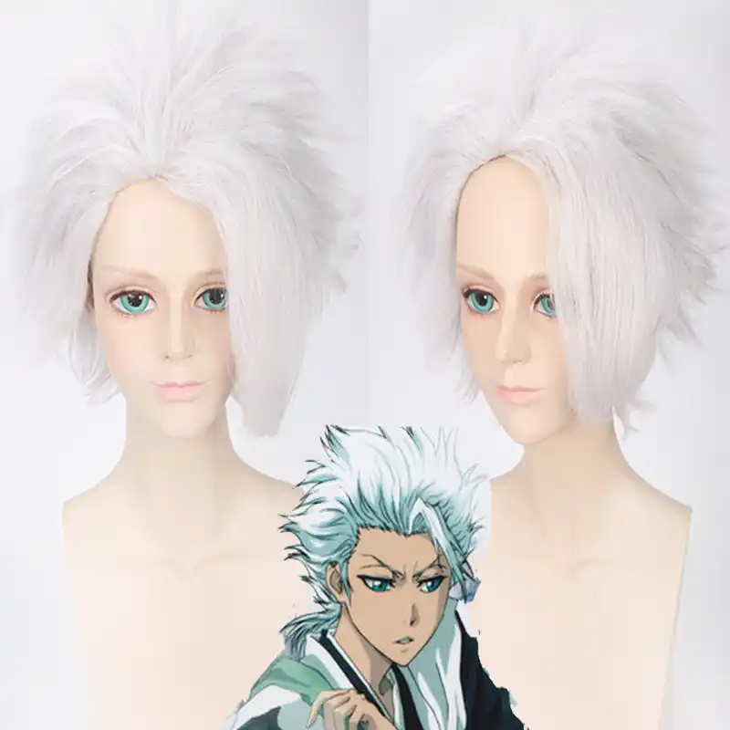 Morematch Men S Bleach Hitsugaya Toushirou Short Silver White