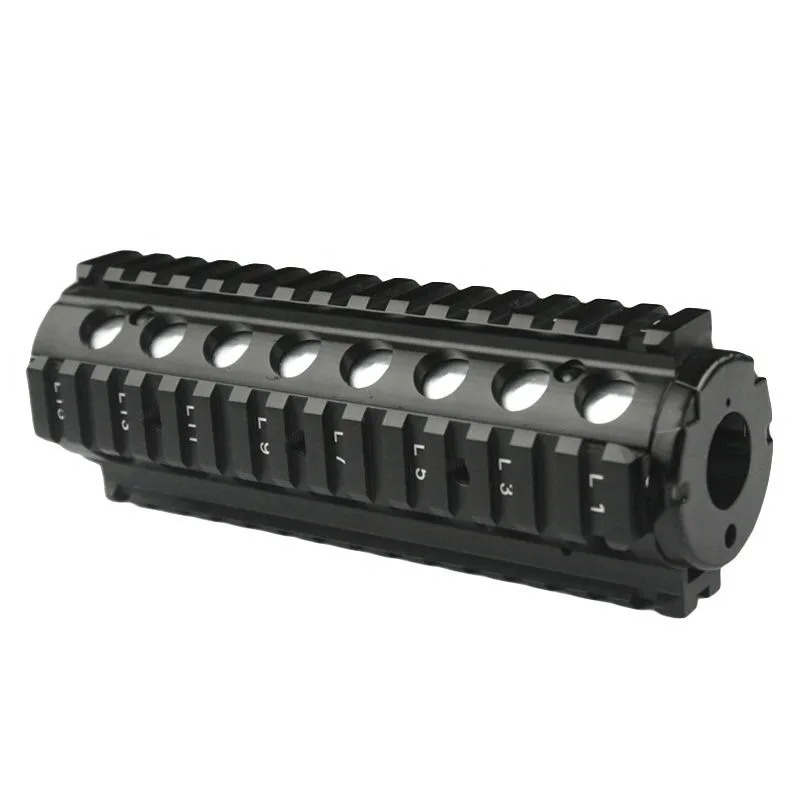 

High Quality M4A1 M4 CQBR MK18Mod0 7 Inch CNC RIS Handguard with Front Case for J9 Water Gel ball blaster AEG