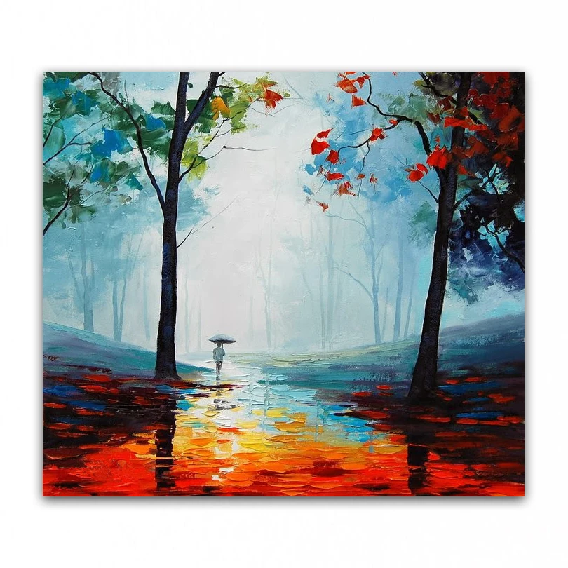 

hand painted oil painting high quality landscape art painting pictures for living room DM-15101011