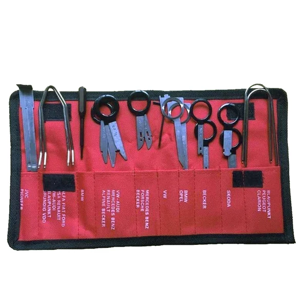 

20 Pcs Vehicle Radio Removal Tools Door Panel Removal Release Stereo Head Unit Audio Keys Navigation Dash Trim Install Tools K