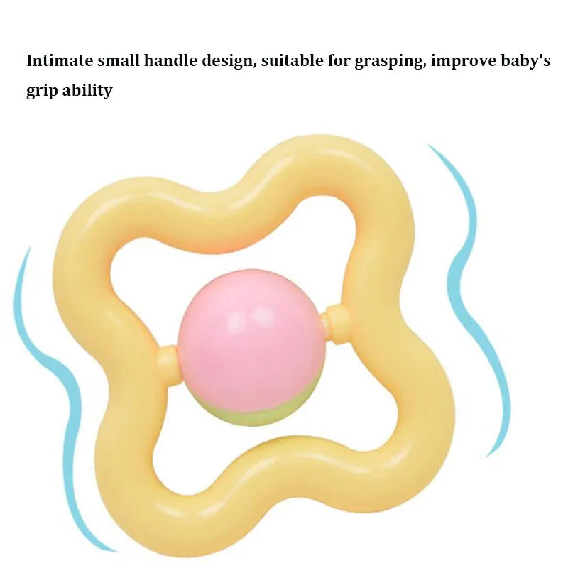 Комплект детских игрушек, милая бутылочка, Детские Ручные погремушки для младенца, нетоксичный Мягкий прорезыватель, яркий цвет, обучающая
