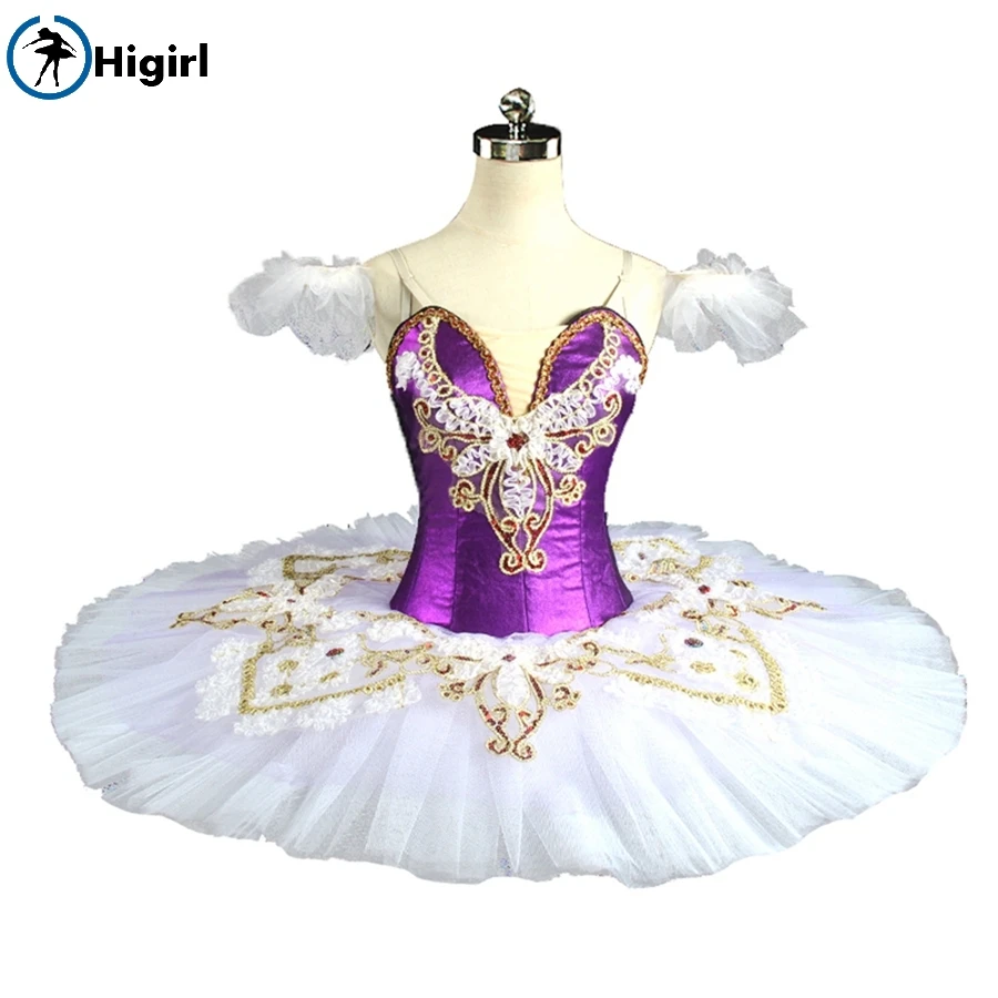 Adult  women velvet purple girl  ballet tutu  classical  for competiton professional ballet tutu costumes BT9157