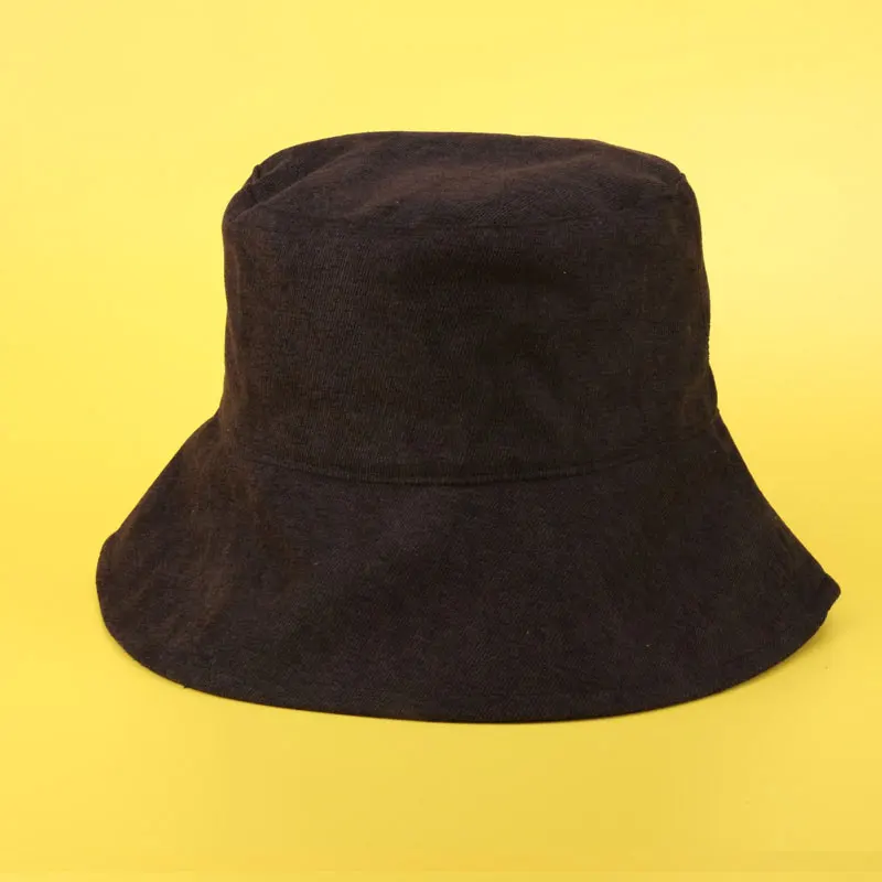 Новинка, зимние женские клетчатые двухсторонние шапки-ведра, женские теплые шляпы с широкими полями, фетровая шляпа, Панама, рыбацкие ведра, шапки для женщин - Цвет: color 01