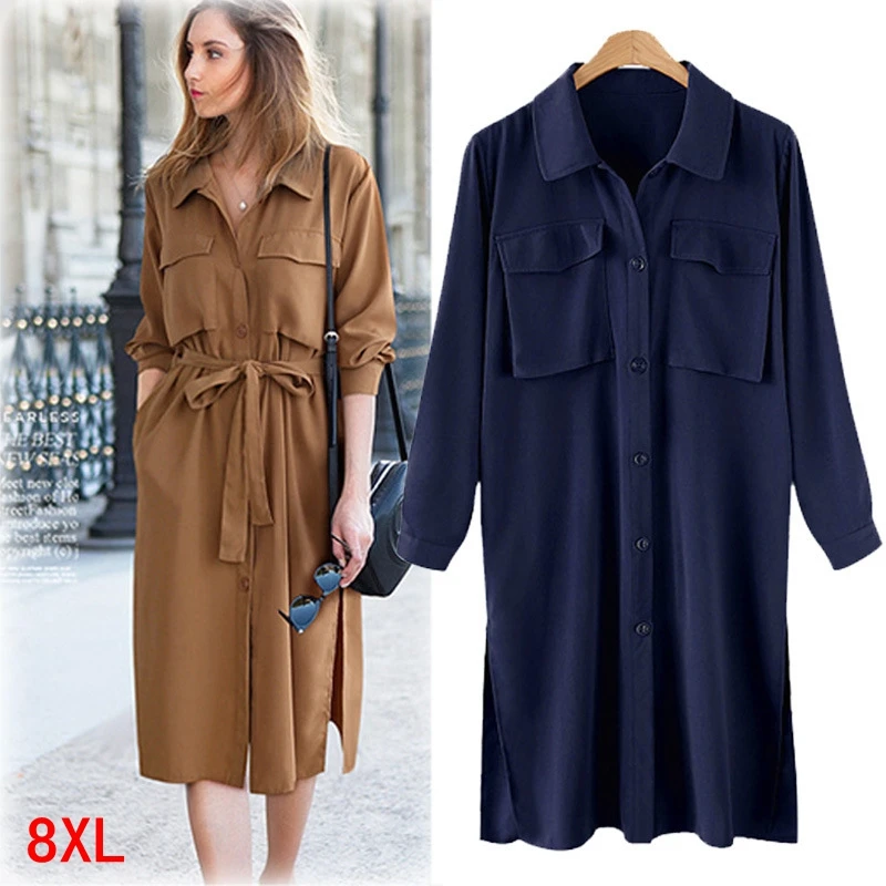Для женщин размера плюс платье 5XL 6XL 7XL 8XL Лето нагрудные Длинные рукава на каждый