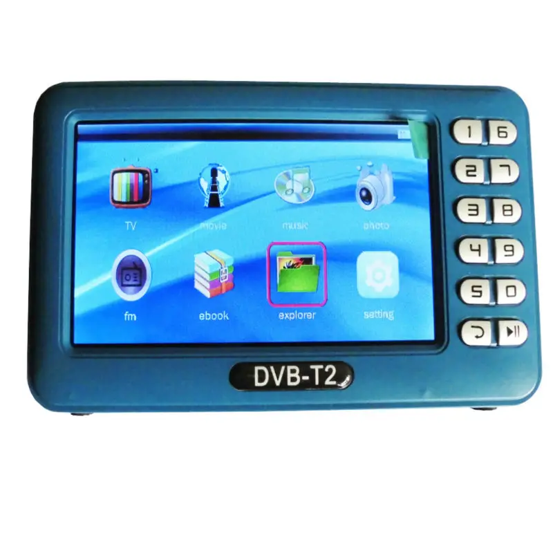 Digital DVB-T2T Mini Handheld TV with 4.3 inch LCD Screen  (6)