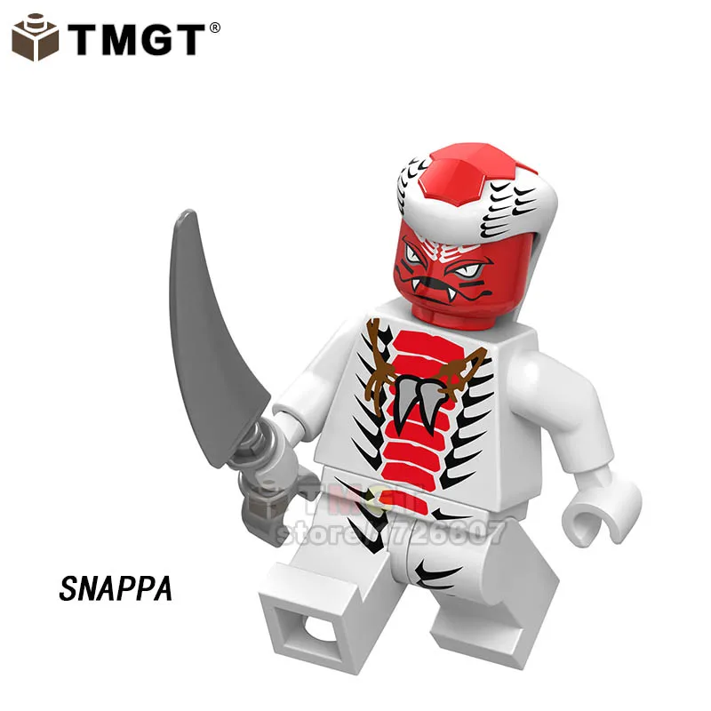 Одиночная Ninja Slithraa Snike Chokun Snappa Wu Shark Army Jelly четыре глаза Garmadon строительные блоки Подарочная игрушка для детей