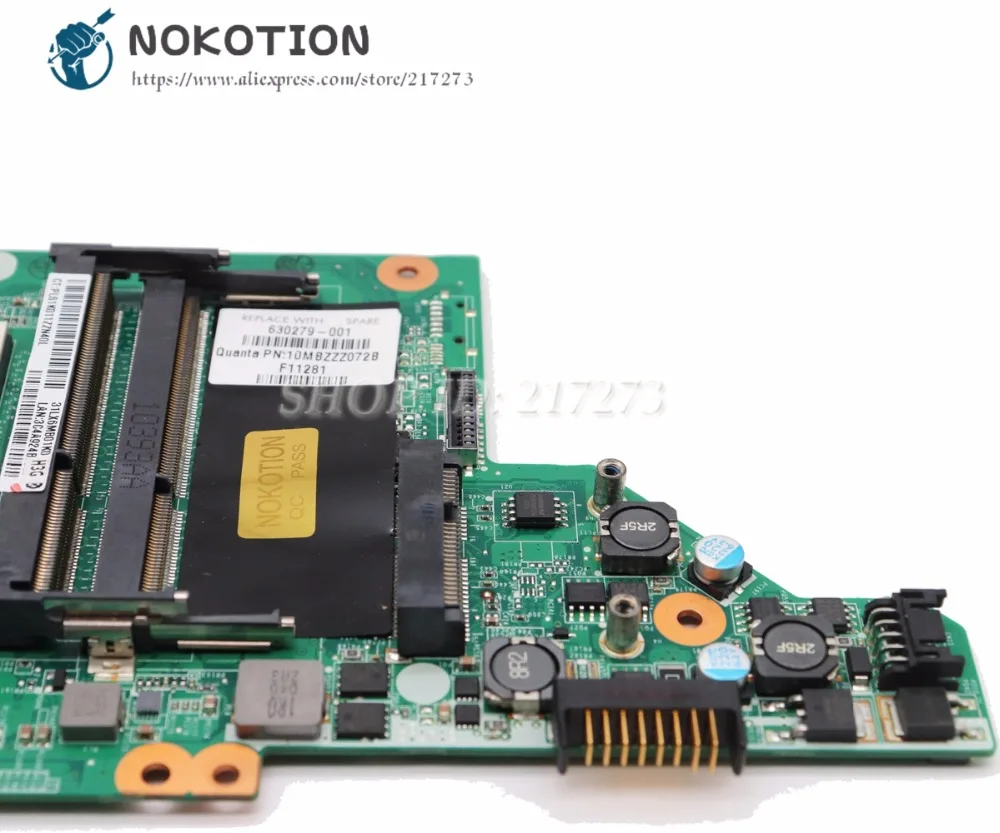 NOKOTION 615279-001 630279-001 603642-001 для hp Pavilion DV6 DV6-3000 материнская плата для ноутбука DA0LX6MB6H1 HD5650 GPU Бесплатный процессор