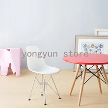 Модный классический дизайн популярный детский стул, стул(кабинетный) минималистический современный дизайн пластиковые и хромированные стальные ножки детские стулья
