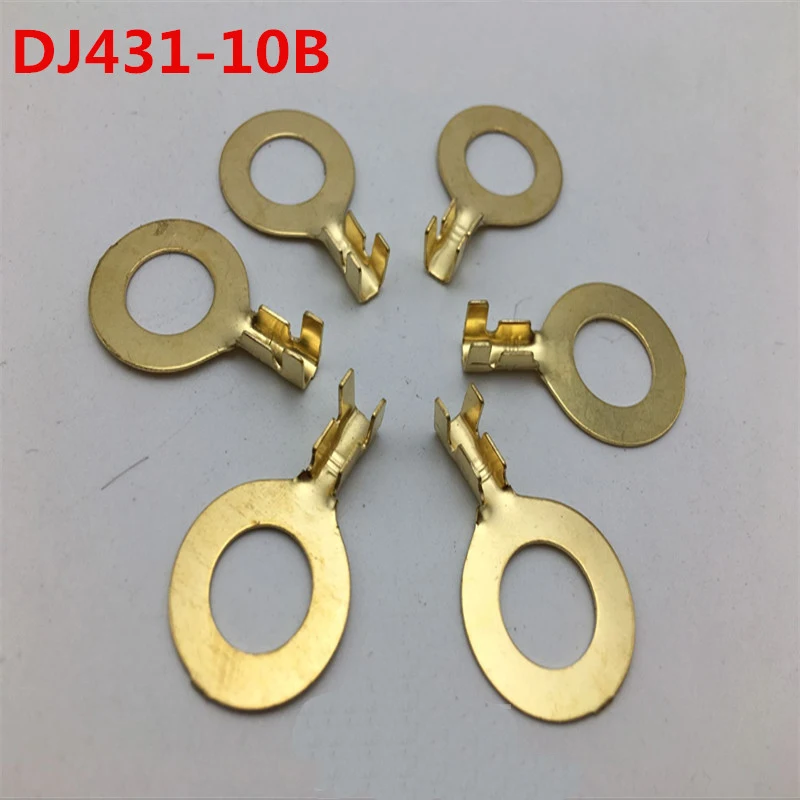 50pcs 10mm round lugs round bare end cold pressing terminal car