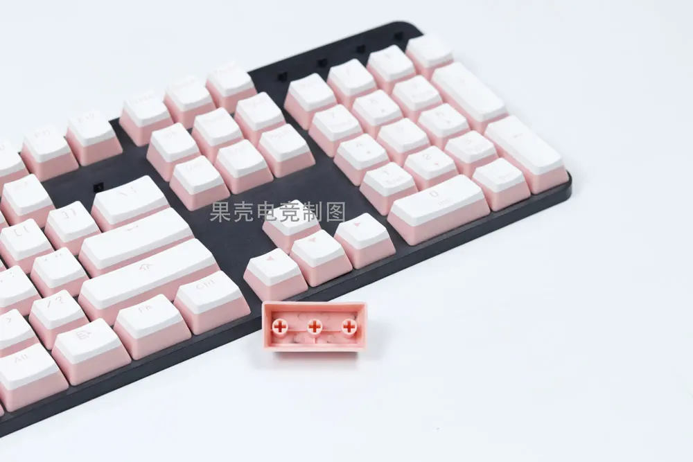 1 комплект механическая клавиатура PBT двухслойная creme Pudding key caps OEM высота 104 клавишная крышка розовый черный