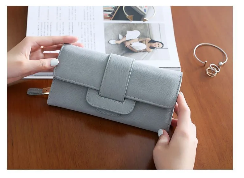 Multi-card holder long wallet style 1 front view