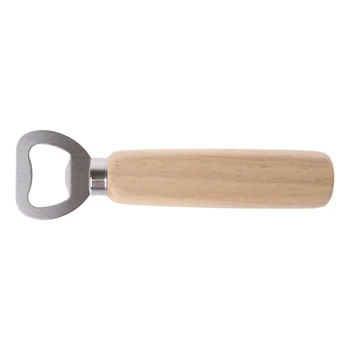 

Wood Handle Handheld Bartender Bottle Opener For Opening Beer Cider Soft Drinks