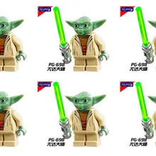 Хао gao Le 100 шт. PG698 йода avec Sabre лазерной Звездные войны действие блоков де строительства Enfants Cadeaux Jouets PG8049