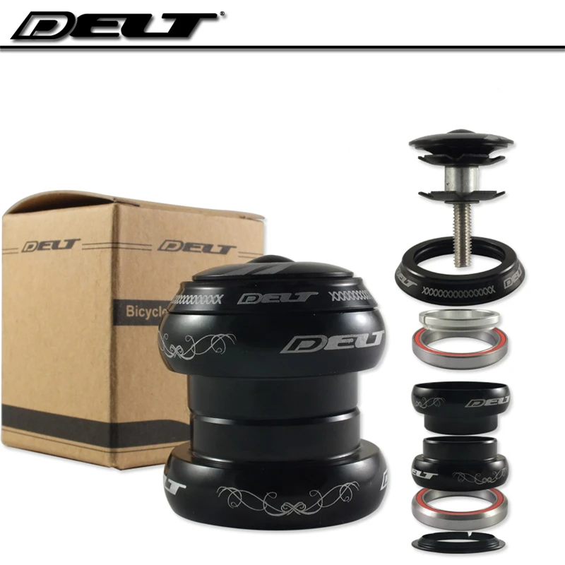 

1 1/8" Fixed gear Mountain MTB Road BMX Cycling Bike Bicycle Threadless Headset 28.6 *34mm 2 Bearing black