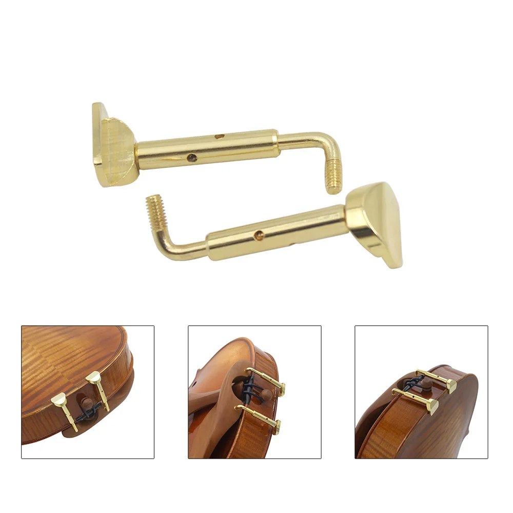 

3/4 4/4 Adjustable Violin Plating Copper Chinrest Clamps Screws Accessories High-quality Violin Parts