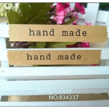 800 шт/партия крафт бумажные декоративные наклейки "ручная работа" герметизирующий ярлык выпечки пакет торт коробка украшения