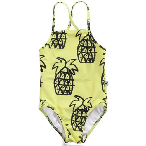 girls pineapple bikini