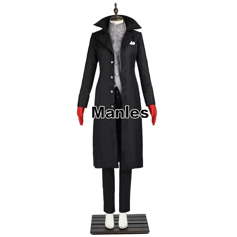 Persona 5 Cosplay Protagonist Kaitou Costume Anime Uniform Long Coat
