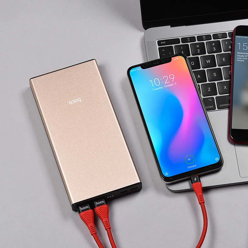 HOCO 30000 мАч Внешний аккумулятор 18 Вт PD usb type C Quick Charge 3,0 power Bank 30000 мАч 3,0 FCP внешний аккумулятор зарядное устройство для Xiaomi