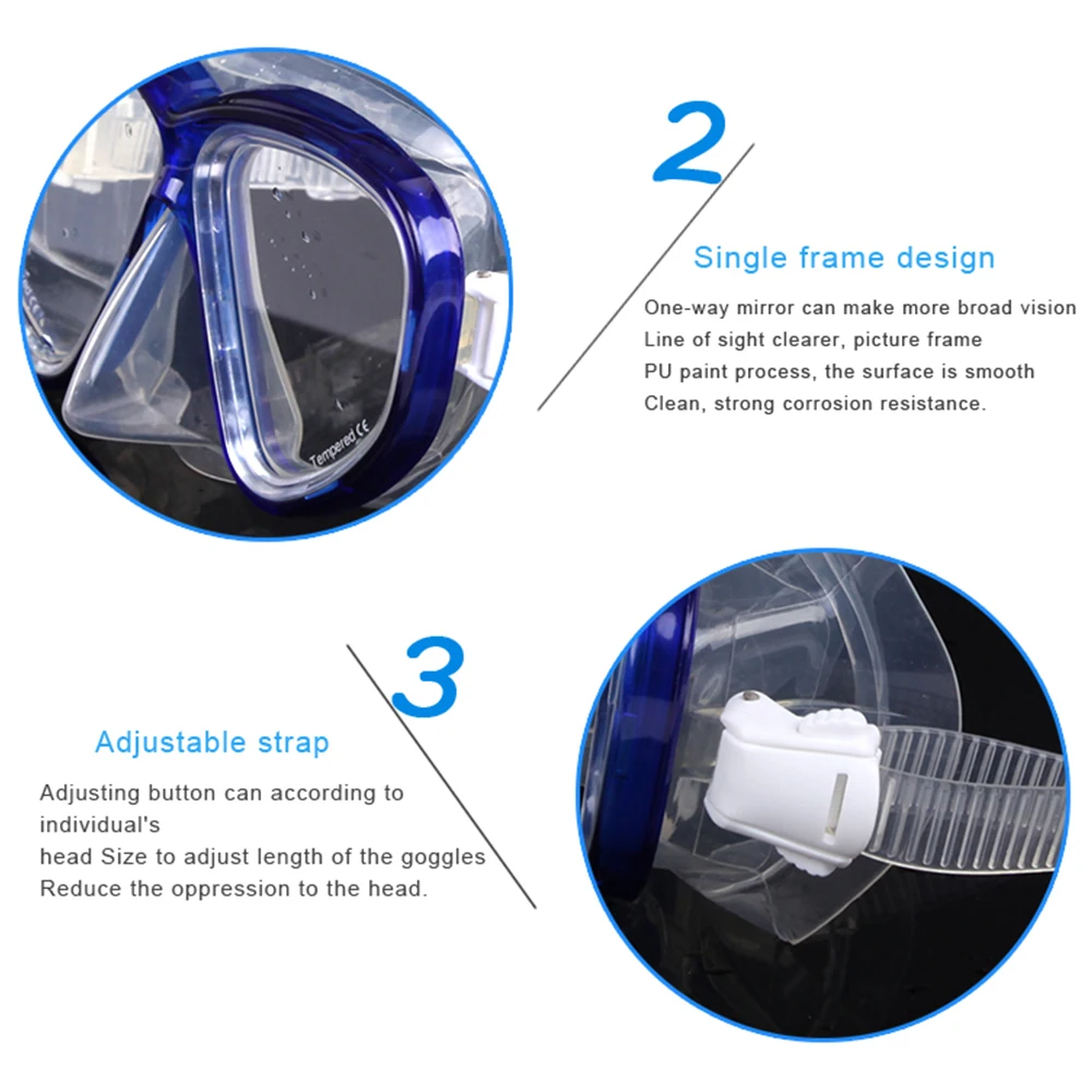 Очки для плавания, дайвинг, подводное плавание, стеклянная маска для дайвинга, подводное плавание, оборудование для водных видов спорта, закаленное стекло
