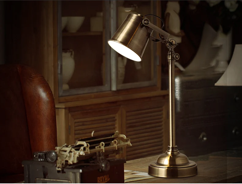 KC светильник лофт американский в стиле ретро спальня ночники железа меди промышленных поворотный Рабочий стол GY136