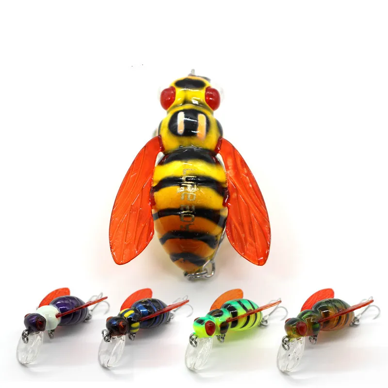 Crazy Bee cnk40 Fishing Lure Top water Insect Bait 6g/4.5cm Freshwater