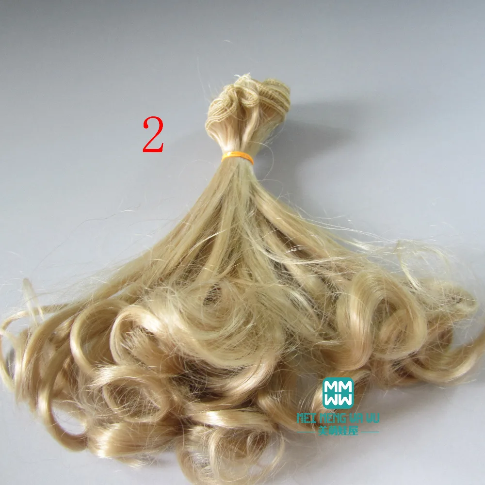 BJD/SD Doll wigs Accessories DIY Pear curls 15cm&25cm*100cm Light golden \ brown and other colors  Free shipping