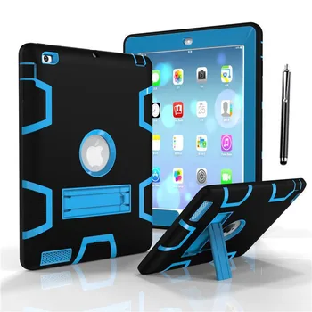 

XSKEMP Tablet Case For iPad Pro 10.5 2017 A1701 A1709 A1852 High Impact Resistant Shockproof Heavy Duty Armor Hybrid Stand Cover