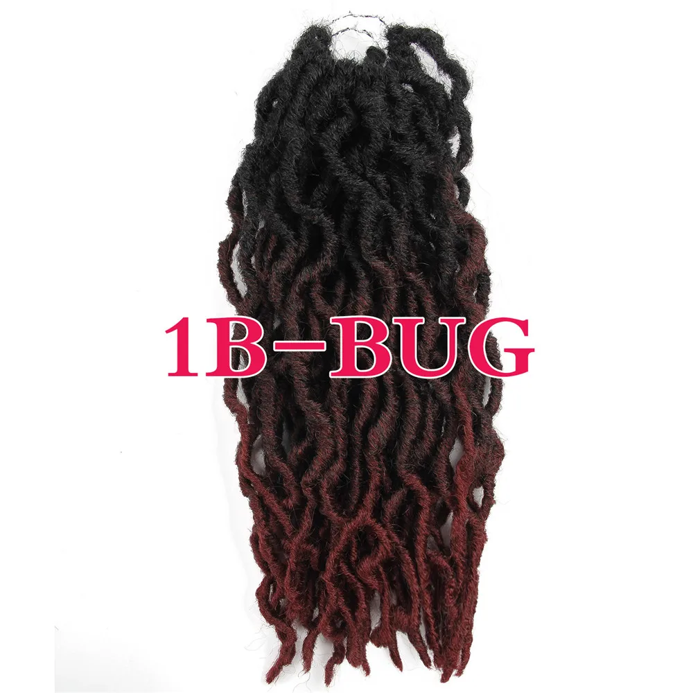 Faux Locs Curly накладные волосы на крючке, вьющиеся дреды волосы для наращивания 18 корня/пакет крючком вьющихся волос Синтетические Искусственные Locs в виде пряди волос - Цвет: 4/27HL